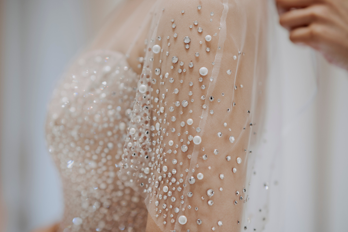 Bride in White Wedding Dress